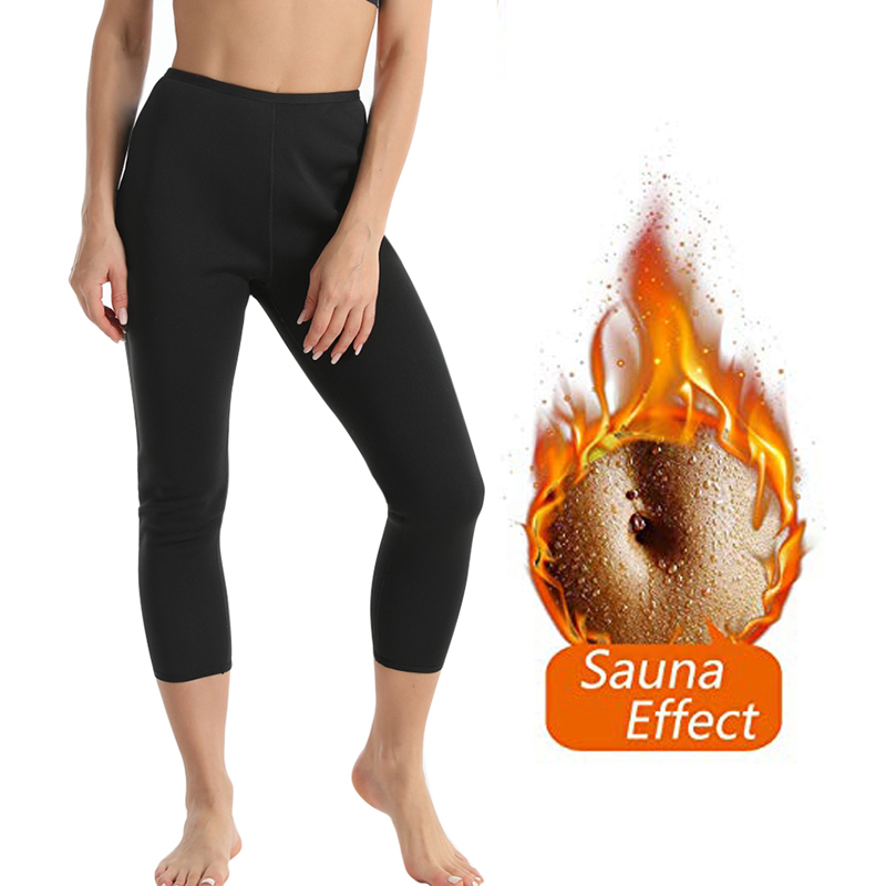 

Women' sports pants fitness wicking body female thermal burning fat body high waist trousers thermal leggings warm leggings, Black