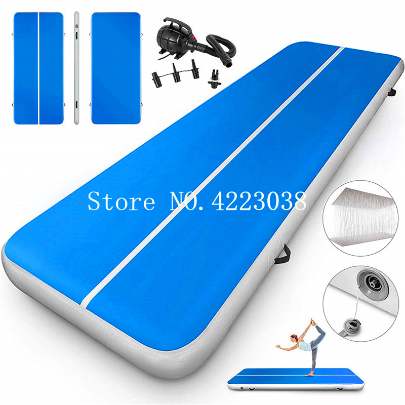 

pump,4*1*0.2m inflatable air track gymnastics inflatable air track tumbling mat gym airtrack for sale