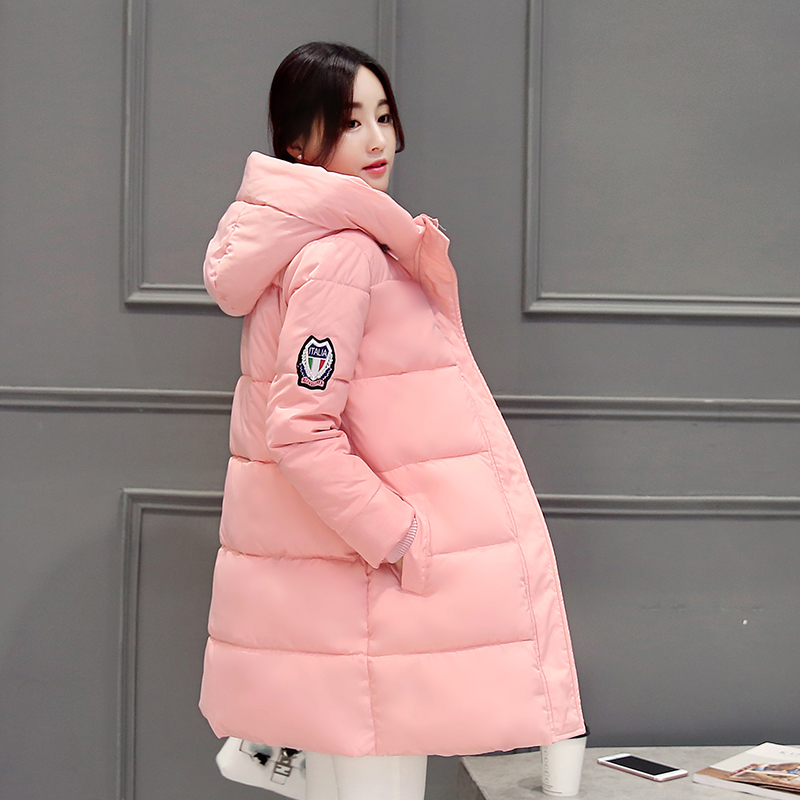

Orwindny Winter Coat Women 2020 New Slim Fashion Cotton-padded Jacket Size -2XL Outerwear Parka Long Thick Wadded Clothing, Blue