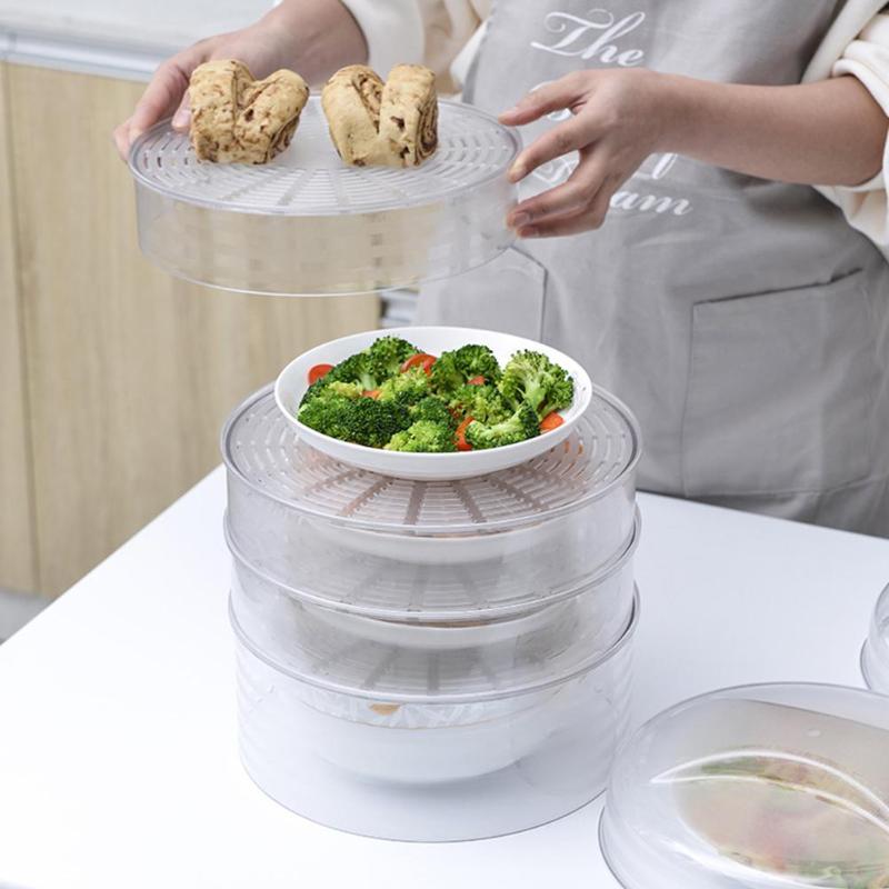

Household Kitchen Preservation Box Dustproof Proof Stackable Translucent Sealed Shelf