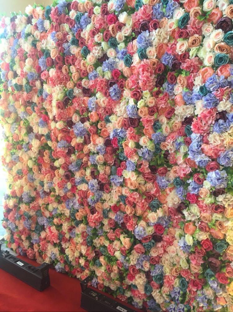 

New Fashion Wedding Flower Wall with Stand Black Iron Folded Pipe Flower Frame For Wedding Party Decoration Supplies