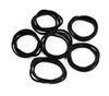 Cravates à cheveux noires style simple bandeaux de support élastique cadeau promotionnel idéal pour le bricolage livraison directe