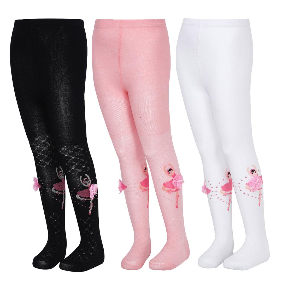 Calzamaglie Caldo Bambina Invernali Tinta Unita Collant da Ballo Leggings Pantyhose Tights