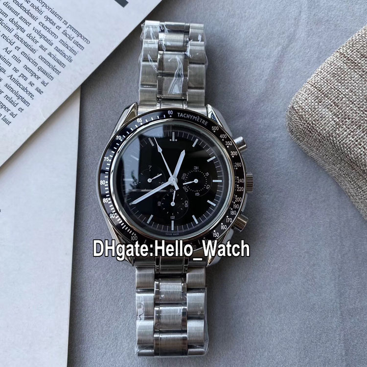 

Cheap New Moonwatch 311.30.42.30.01.005 Black Dial A2318 Automatic Mens Watch Stainless Steel Bracelet Watches High Quality Hello_watch, Slivery;brown