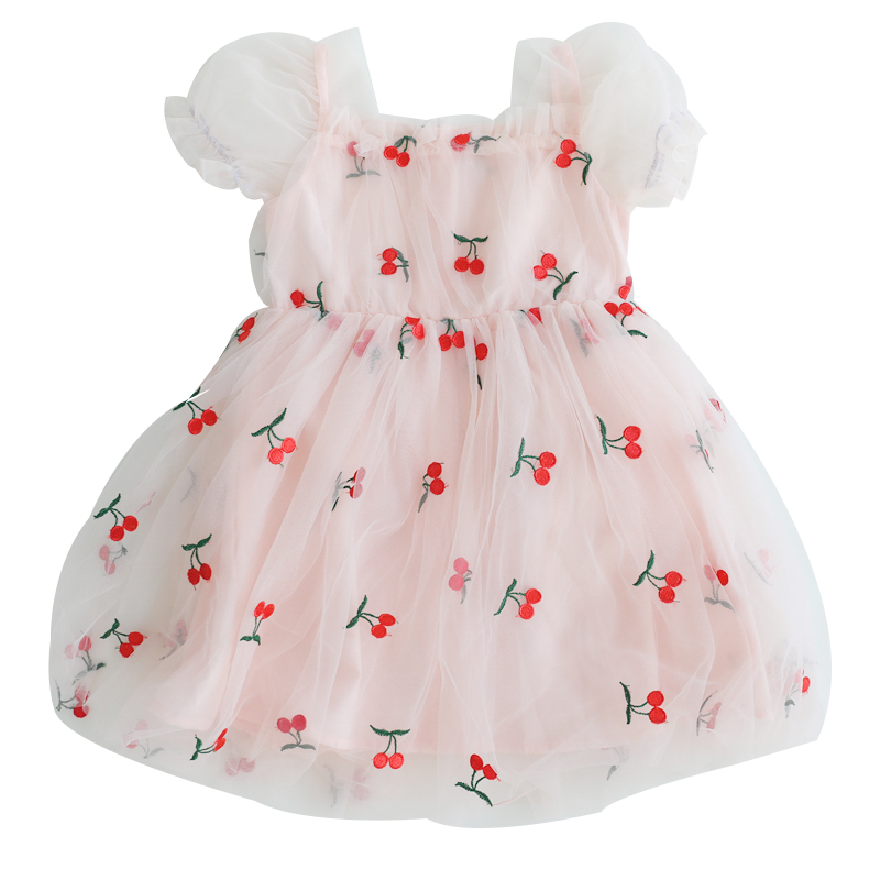 

new Cute Baby Kids Toddler girl dress Princess Lace Tulle Tutu Ball Gown dress floral Backless ball gown Summer Girl 1-6Y, Beige