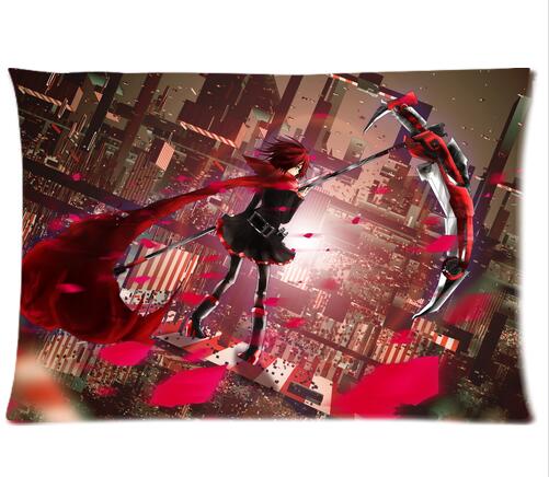 

Anime Decorative RWBY Throw Pillowcase Characters Ruby Rose & Yang Xiao Long Printed Design Custom Zippered Rectangle Pillow Case, 16x24 inch