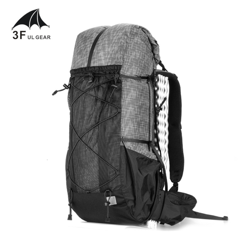 

3F UL GEAR Water-resistant Hiking Backpack Lightweight Camping Pack Travel Mountaineering Backpacking Trekking Rucksacks 40+16L T190922, Orange