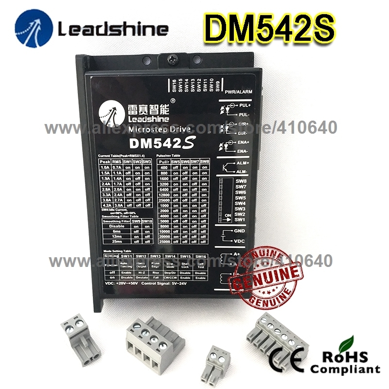 New Arrival Leadshine DM542S Updated from DM542 WITH STRONGER ANTI-INTERFERENCE FUNCTION MORE STEADY Stepper Drive 48VDC 4.2A-image-463765002