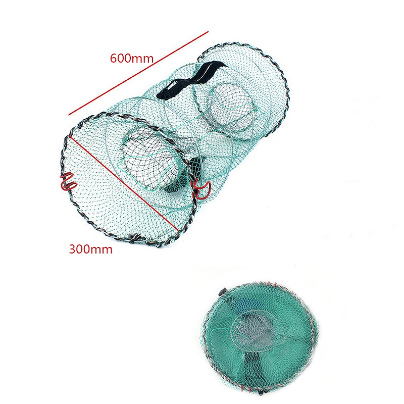 

Folding Fishing Net Baits Crab Crawdad Shrimp Minnow Fishing Bait Trap Cast Dip Net Spring Cage Mesh Trap Network
