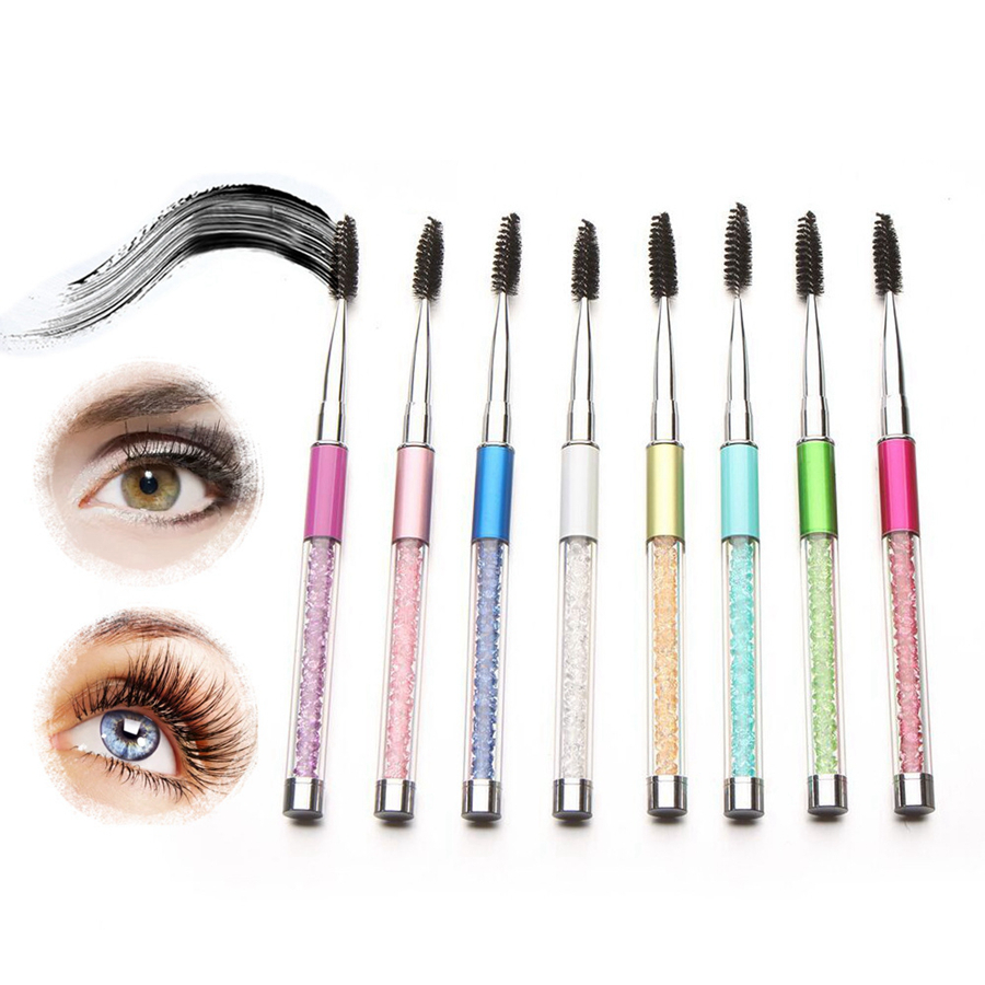 

Reusable Diamond Eyelash Brush Makeup Brushes Cosmetic Mascara Wand Applicator Diamond Eye Lashes Brush Makeup Tools RRA1059