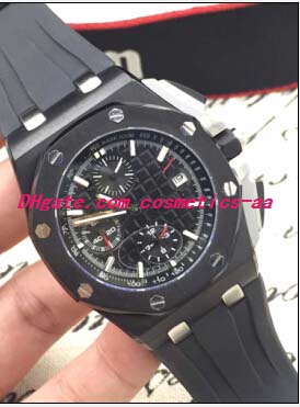 

Luxury Watches Eta 7750 Rubber Bracelet Forged Carbon 44mm ref: 26400AU.OO.A002CA.01 Automatic Chronograph Men's Watch Watche, Black