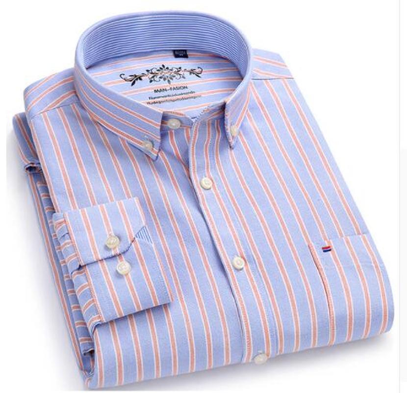 Doufine Mens Lapel Collar Slim Fit Plaid Casual Long Sleeve Dress Shirts