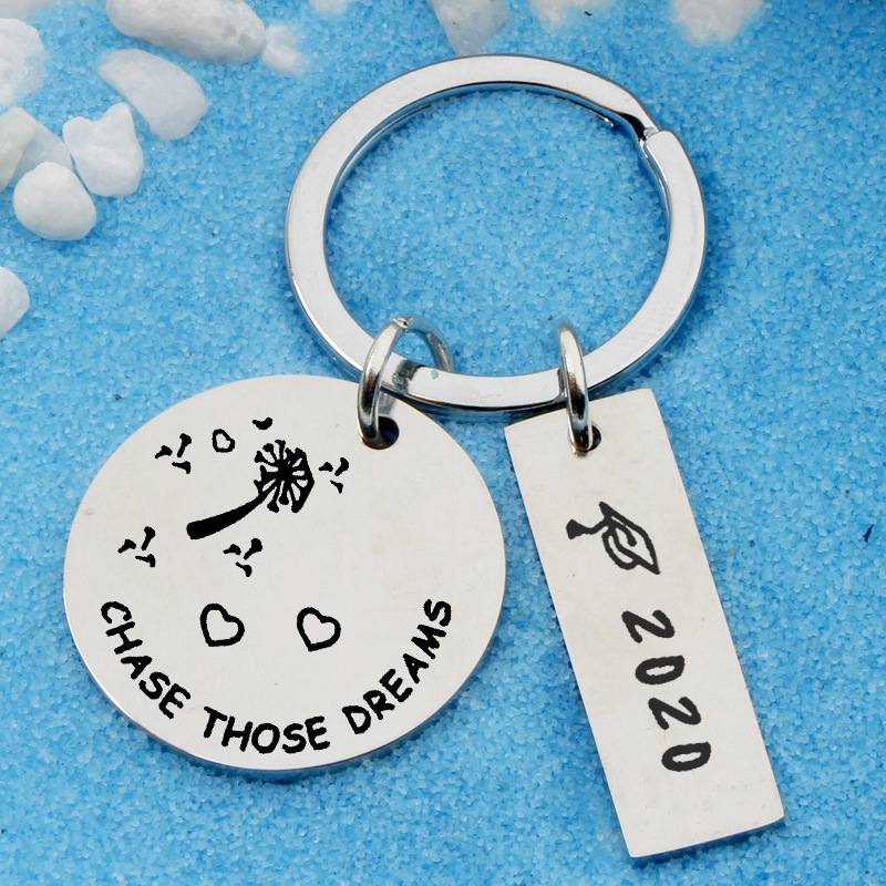 

2020 Graduate Gift Chase Those Dreams Stainless Steel Key Pendant Buckle