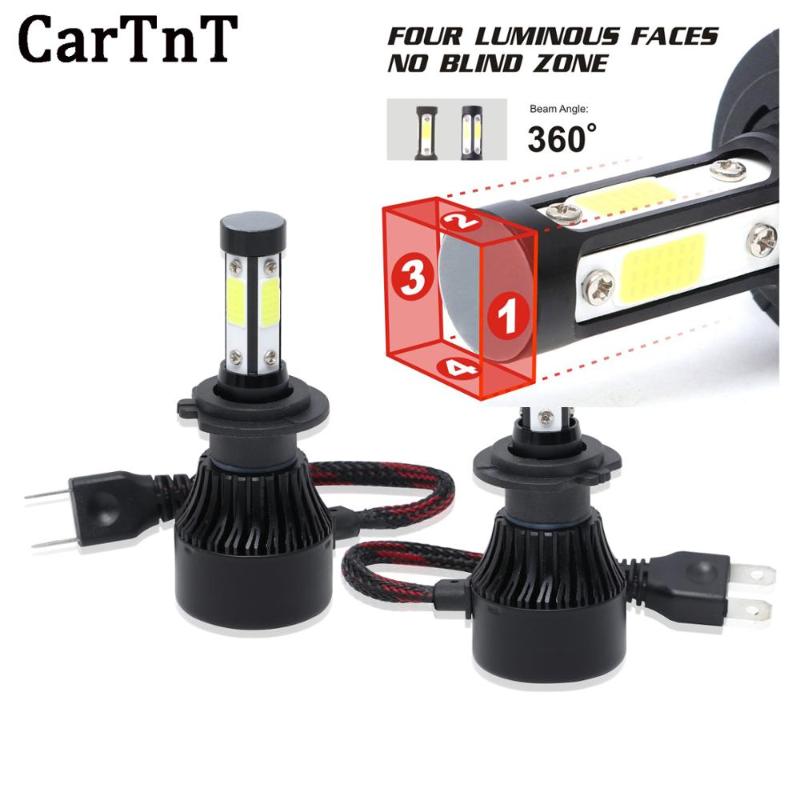 

CarTnT 2Pcs LED H4 H7 H8 H13 5202 9005 9006 H8 9012 9004 HB3 HB4 9007 H11 LED Car Headlight Bulbs 12V 8000LM 6500K Auto Lamp