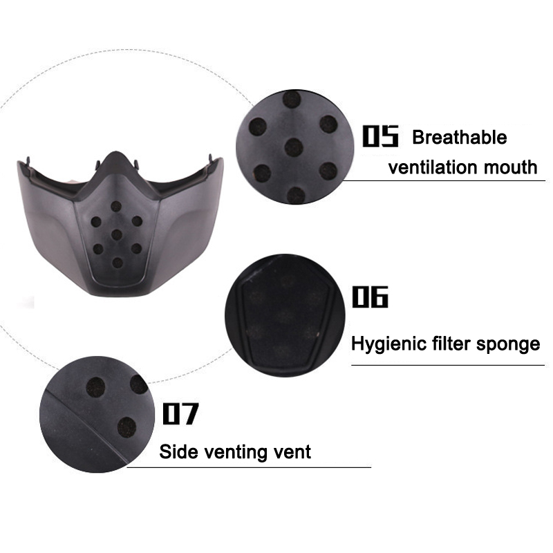 

Newly 1 Pcs Motorcycle Helmet Goggle Cover Vintage Windproof Protect Eye for Outdoor SD669