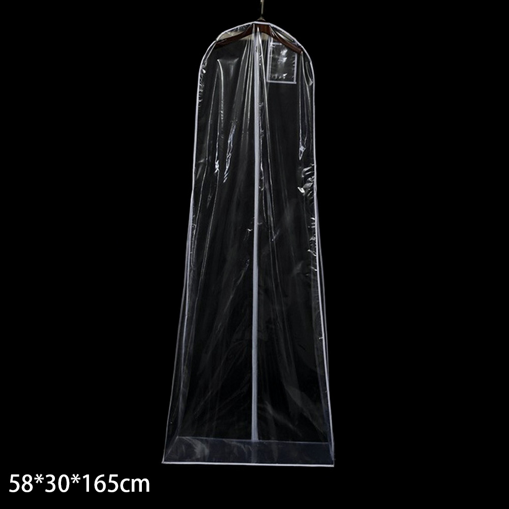 58 30 165cm Housse De Protection Contre La Poussiere Robe De Mariee Sac De Rangement Sac De Protection Cas De Mariee Robe Extreme Longue Robe Longue Vetement Transparent Cuisine Maison Rangement