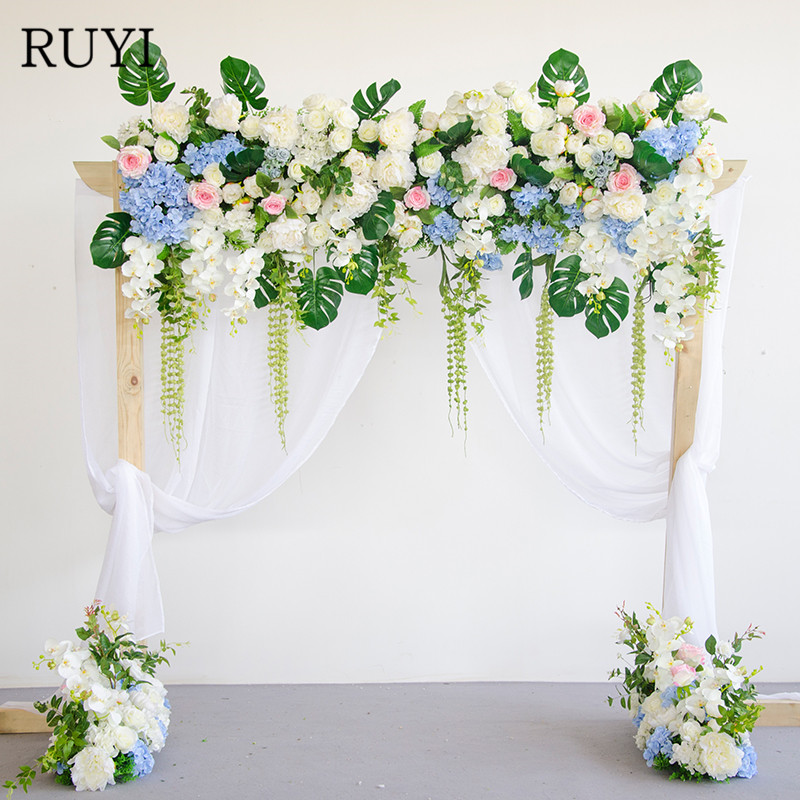 

High-end custom simulation rose flower wedding dress DIY arch decoration artificial flower hotel welcome photography props