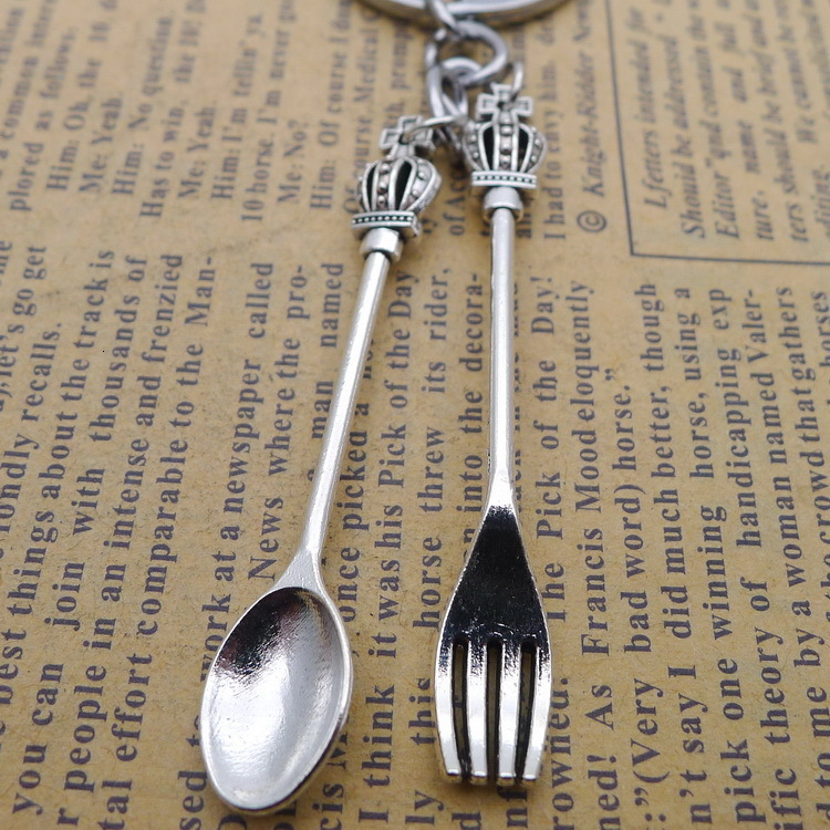 

Alloy An Crown Scoop Fork Key Pendant Buckle Ancient Silver Ornaments Parts