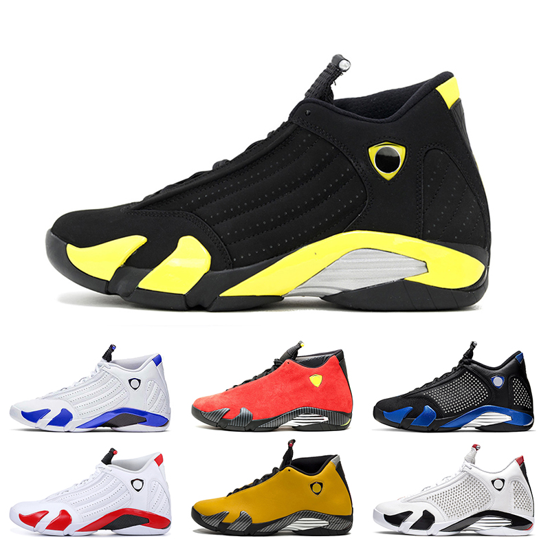 jordan 14 negro con amarillo