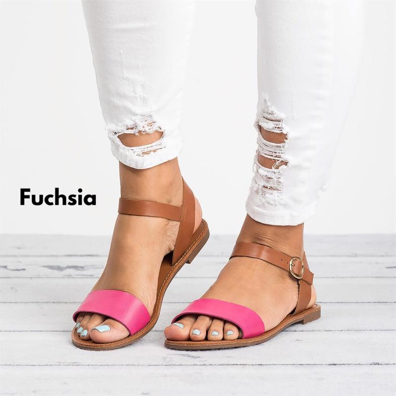

Summer Women's Ladies Roma Flat Solid Peep Toe Sandals Fish Mouth Casual Shoes Women Beach Summer Shoes Female zapatillas mujer, Light pink