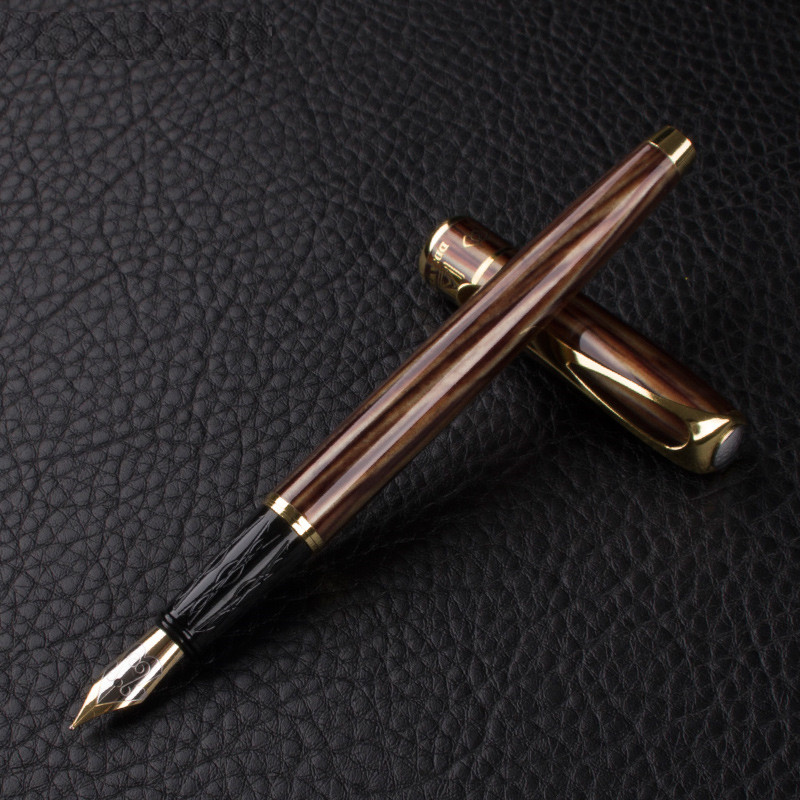 

1pc/lot Metallic Fountain Pen 0.5mm Nib Choose Business Office Financial Pens Student Writing Ink Pens School Supplies