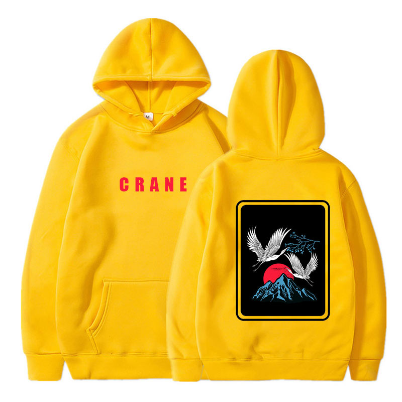 

Men' and women' spring and autumn couple graffiti printing hoodie casual funny hip hop cotton long sleeve sweater, Red