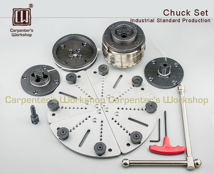 

4" Jaws Wood Lathe Self-center Chuck Set Wood Turning Lathe Accessories Set Scroll chuck