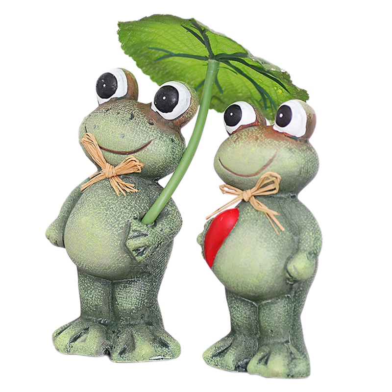 Resin Modern 3D Craft Frog Figurine Home Office Tabletop Decor Gift A