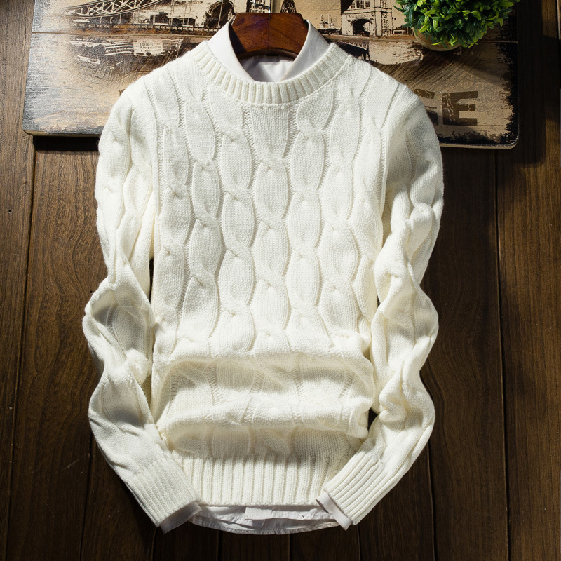 

2019 New Winter Thick Sweater Men Turtleneck Slim Fit Knitting Men's Warm Christmas Sweaters And Top Quality Pullover Men, Black