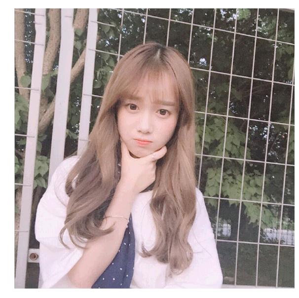 Korean Wig Lady Lolita Long Curly Hair Air Bangs Long Curly