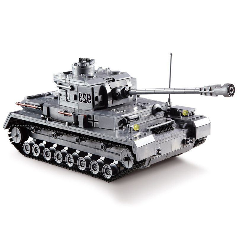 

kazi KY82010 Military Building Blocks Toy Kits Panzer IV F2 Tank Model PZKPFW Panzerkampfwagen 923 Armored Forces Gift For Boy