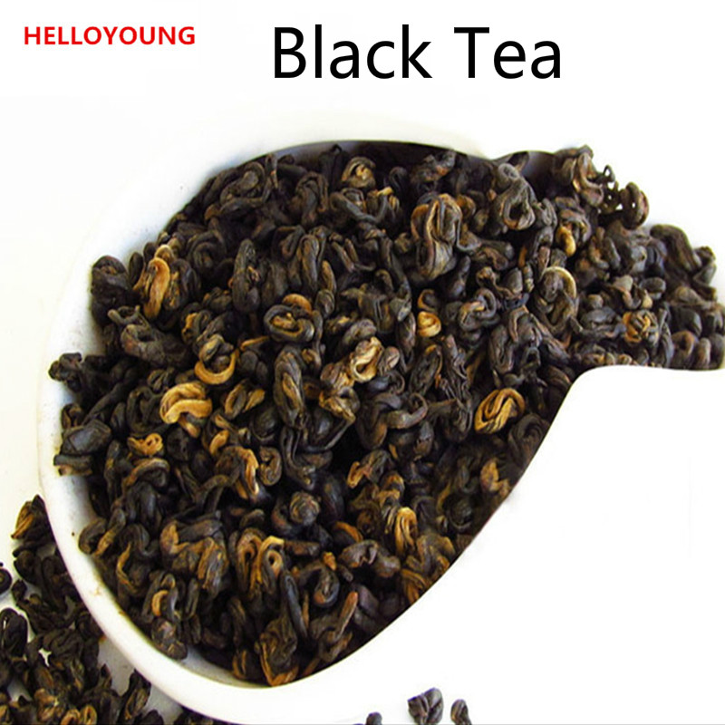 

200g Chinese Organic Black Tea Yunnan curled 1 bud 1 leaf Dianhong Red cha New Cooked Tea Green Food Preferred