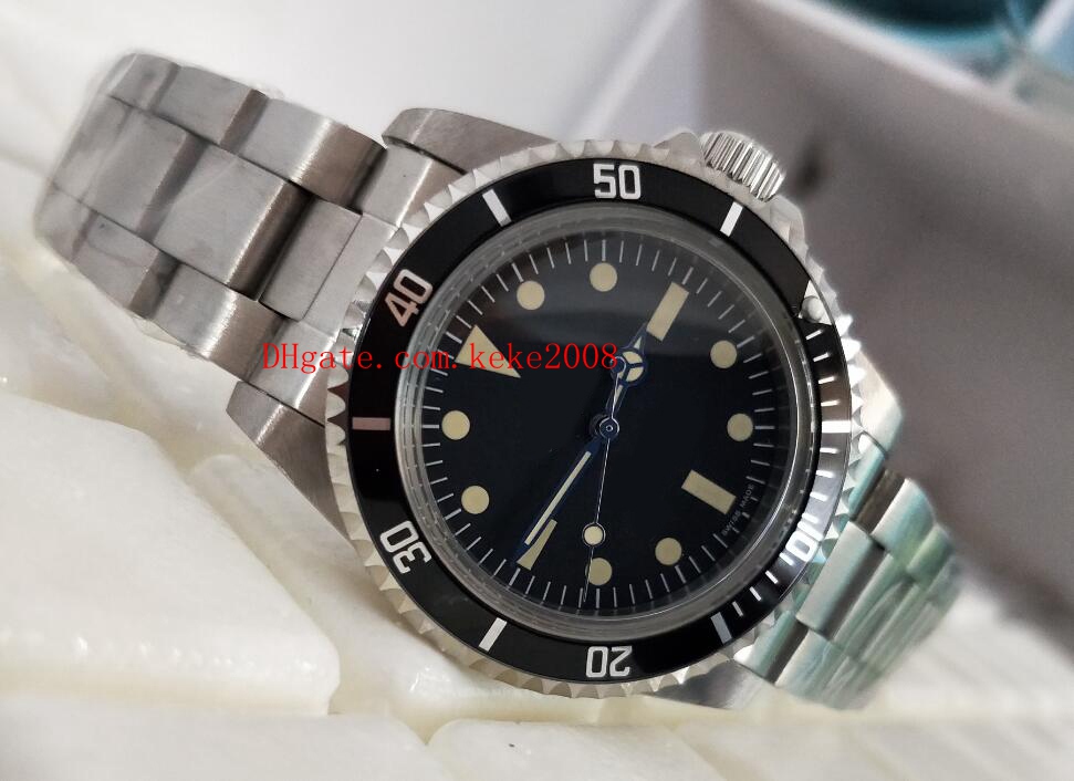 

High Quality Wristwatches Perpetual 40mm Classic Vintage 5513 No Date Stainless Steel Asia 2813 Movemen Mechanical Automatic Mens Watches, Black