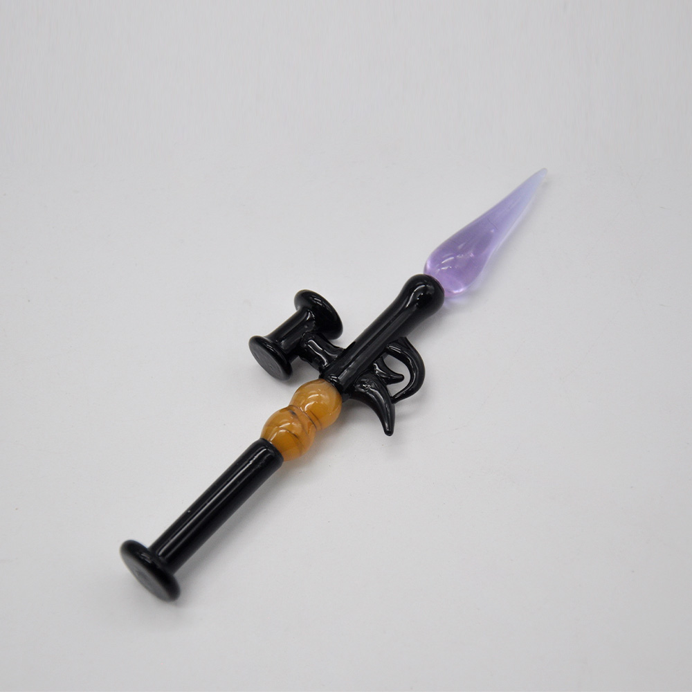 

HORNET Novelty Shape Glass Dabber Tool 130MM Oil Rigs Dab Stick Carving Tool For E Nail Dab Nail Quartz Banger Smoking Water Pipe