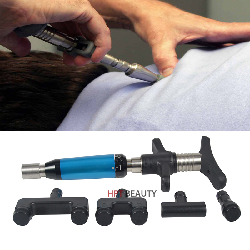 

6 Range Intensity 300N Manual Chiropractic Adjusting Spine Therapy Gun Correction Activator Cervical Massager Pain Relief
