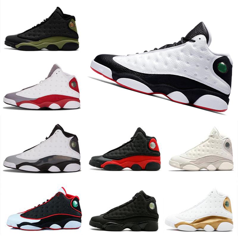 Nike Air Max Retro Jordan Shoes  13s gros Hot ventes He Got Basketball Jeu Chaussures pour les hommes MTLC GOLD ville de WMNS de vol « Phantom »