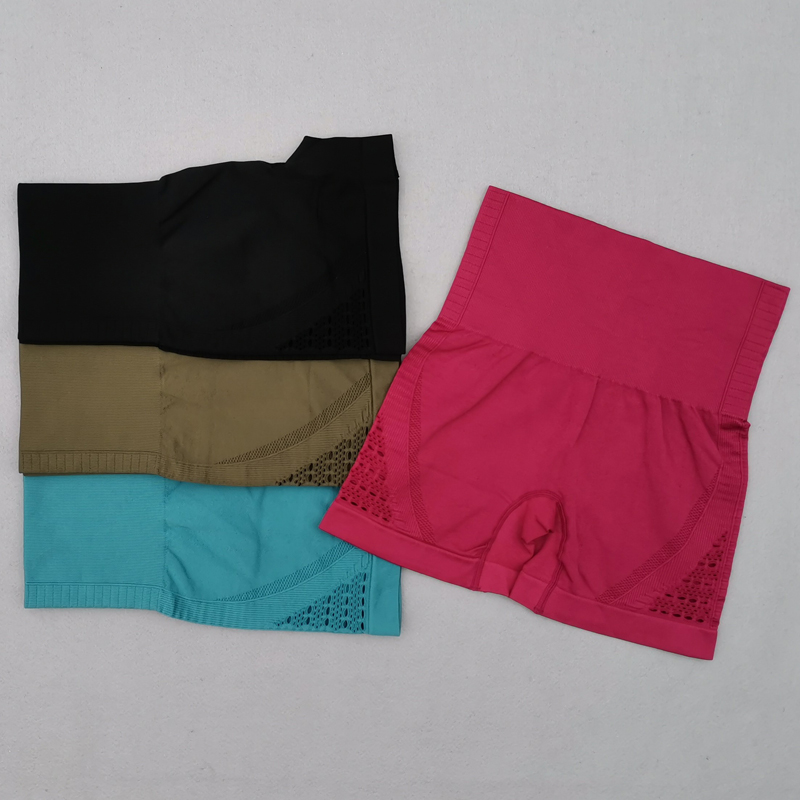 

Energy Seamless Sport Shorts High Waist Women Fitness Workout Yoga Shorts Push Up Hip Super Stretchy Sports Running GYM Tights, Red