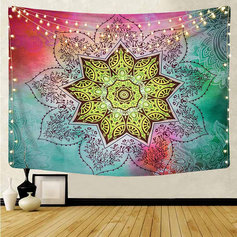 

Mandala Tapestry Wall Hanging Bohe Tapestries Trippy Tapestry Witchcraft Wall Carpet Mandala Blanket