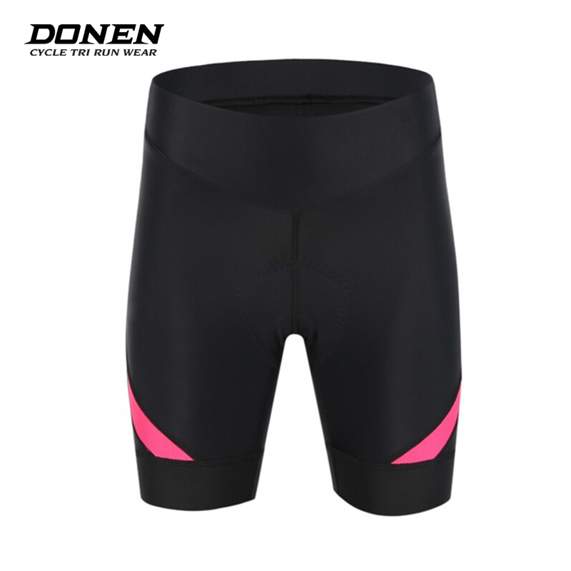 

Donen Hot Sales printed professional cycling shorts women quick-drying padded bicycle shorts mountain bike riding road, Black