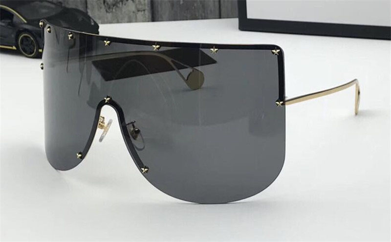 

New fashion designer sunglasses classic frameless 0488sbig pilots goggles with top quality popular style bestselling protection fitting type, White;black