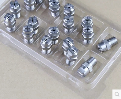 

1/4 inch thread Stainless steel spray flat fan nozzle 40 degree top angle car washing gun industry garden water