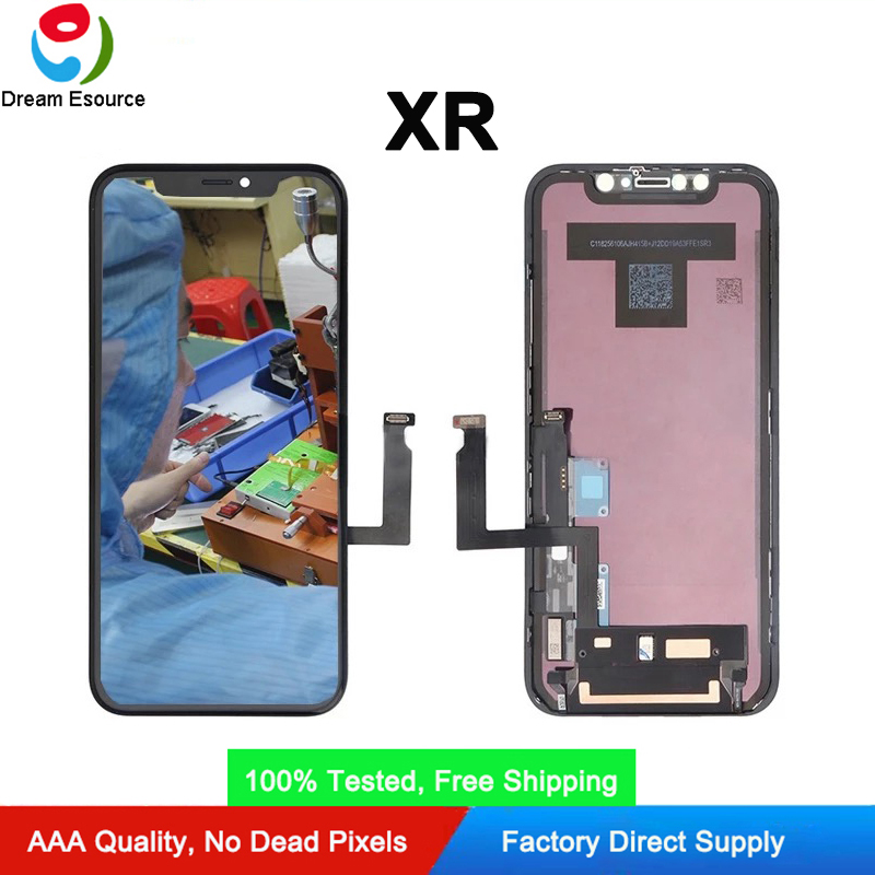 

OEM Repair Parts of Original FOG Assembled Panel iPhone XR LCD Screen Display with Nice Touch & Free DHL