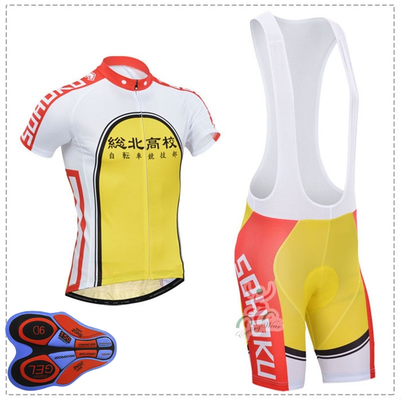 

Yowamushi Pedal Sohoku Racing Cycling Jersey Short Sleeve Ropa Ciclismo Hombre Summer Bike Clothing Mountain Sportwear
