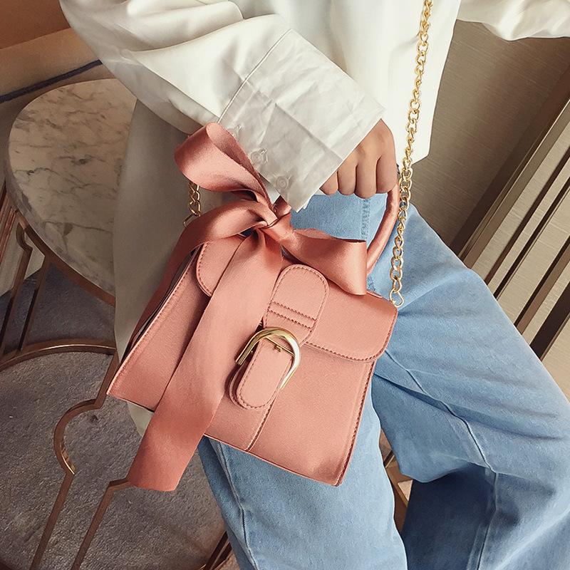 

2020 new shoulder bag ladies fashion dinner small square bag casual simple single shoulder messenger chain women's, Black