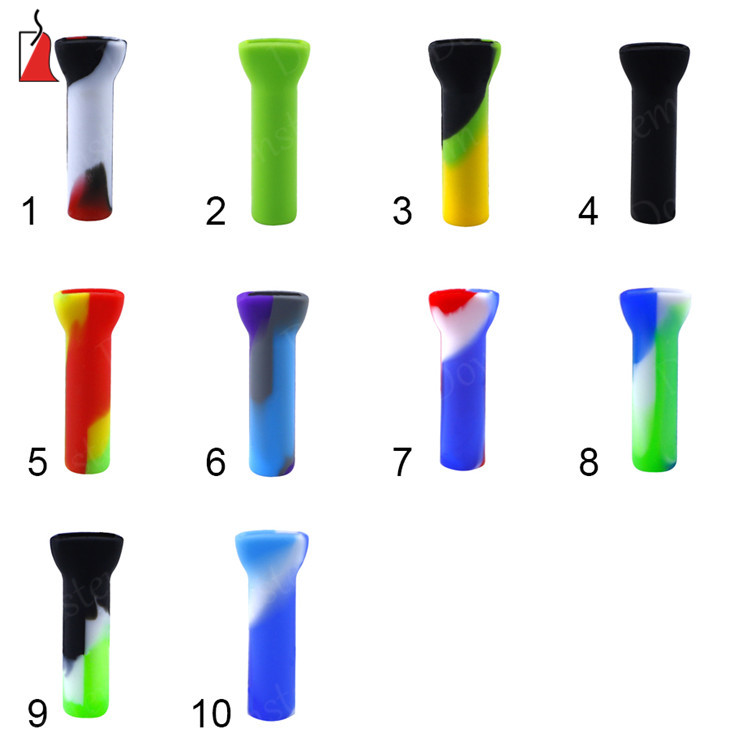 

FDA Silicon Mouthpiece Colorful Silicon Drip Tip Cigarette Holder Tobacco Pipe Smoking Pipe Smoking Accessories Dab Tools For Vape Pen