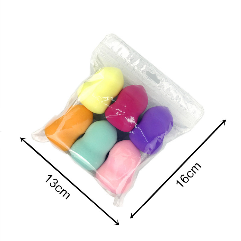 

Dropshipping Professional Makeup Sponge Foundation Beauty Cosmetic Puff Flawless Powder Smooth Make Up Puff Groud sponge 6pcs