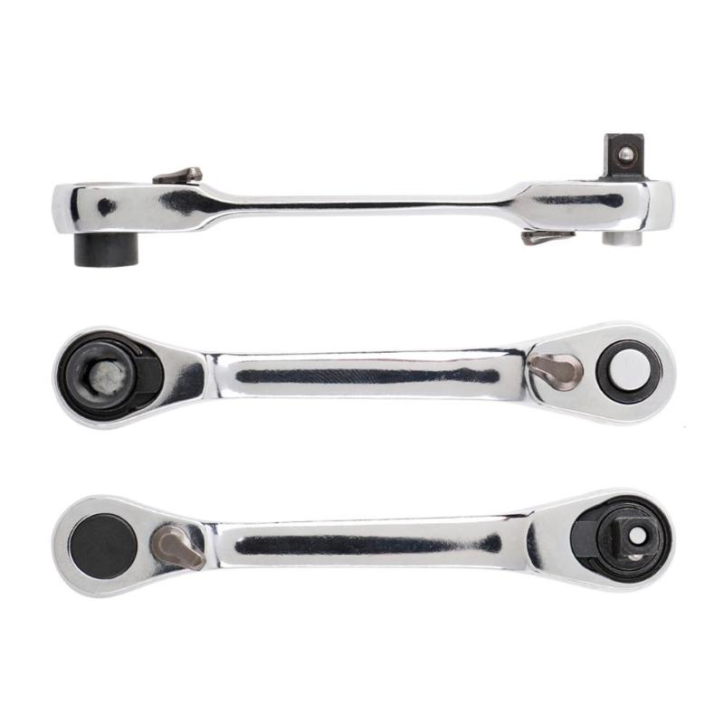 

1/4"Mini Ratchet Wrench Batch Head Handle - Small Socket Wrench