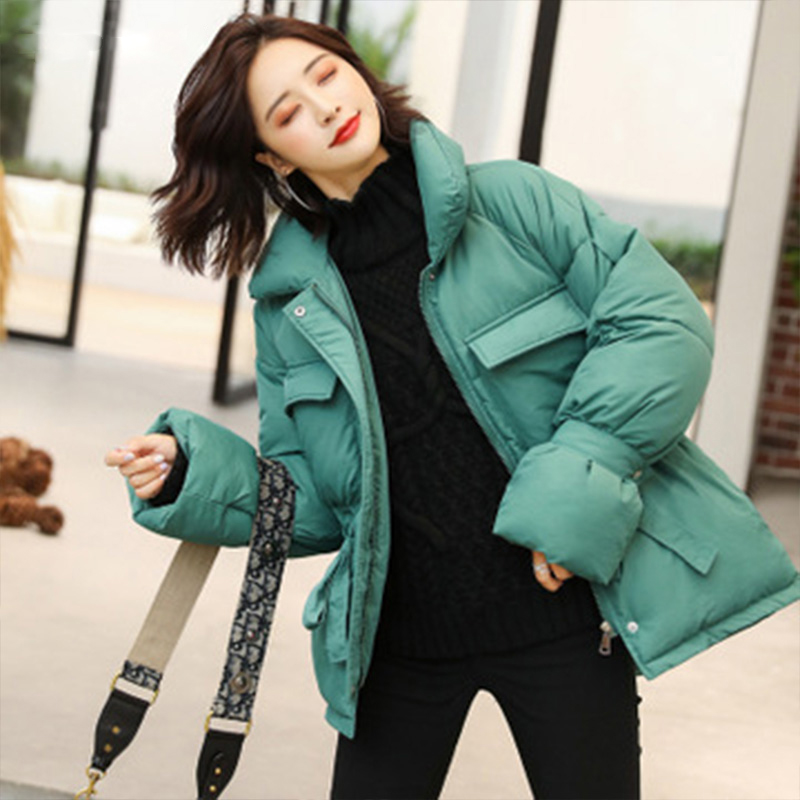 

Down Coat Winter Oversize Korean Style Stand Collar Womens Down Jackets ultra Light Winter Jacket Coat Down Jacket Parka, Black