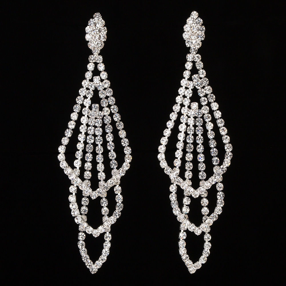 

Earring Punk Exaggeration Alloy Diamond Tassels Temperament Ear Nail