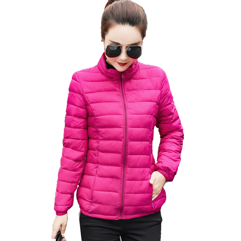 

2019 Women Jacket Winter Female Coat Casual Slim Zipper Ladies Outwear Plus Size Parka Casacos Feminino Hooded Women Coat HQB61, Purple